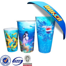 Taza lenticular 3D promocional de encargo de la fábrica 2015